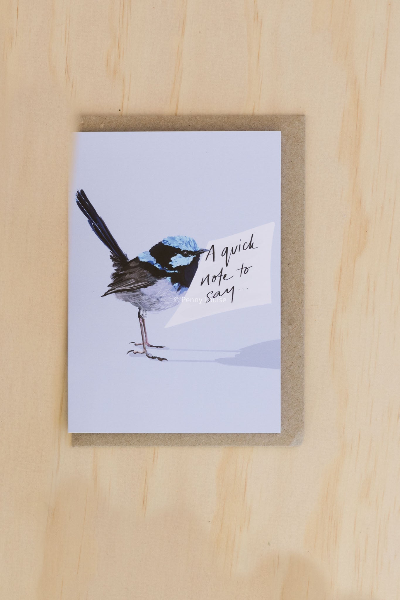 'A quick note to say' - Greeting card