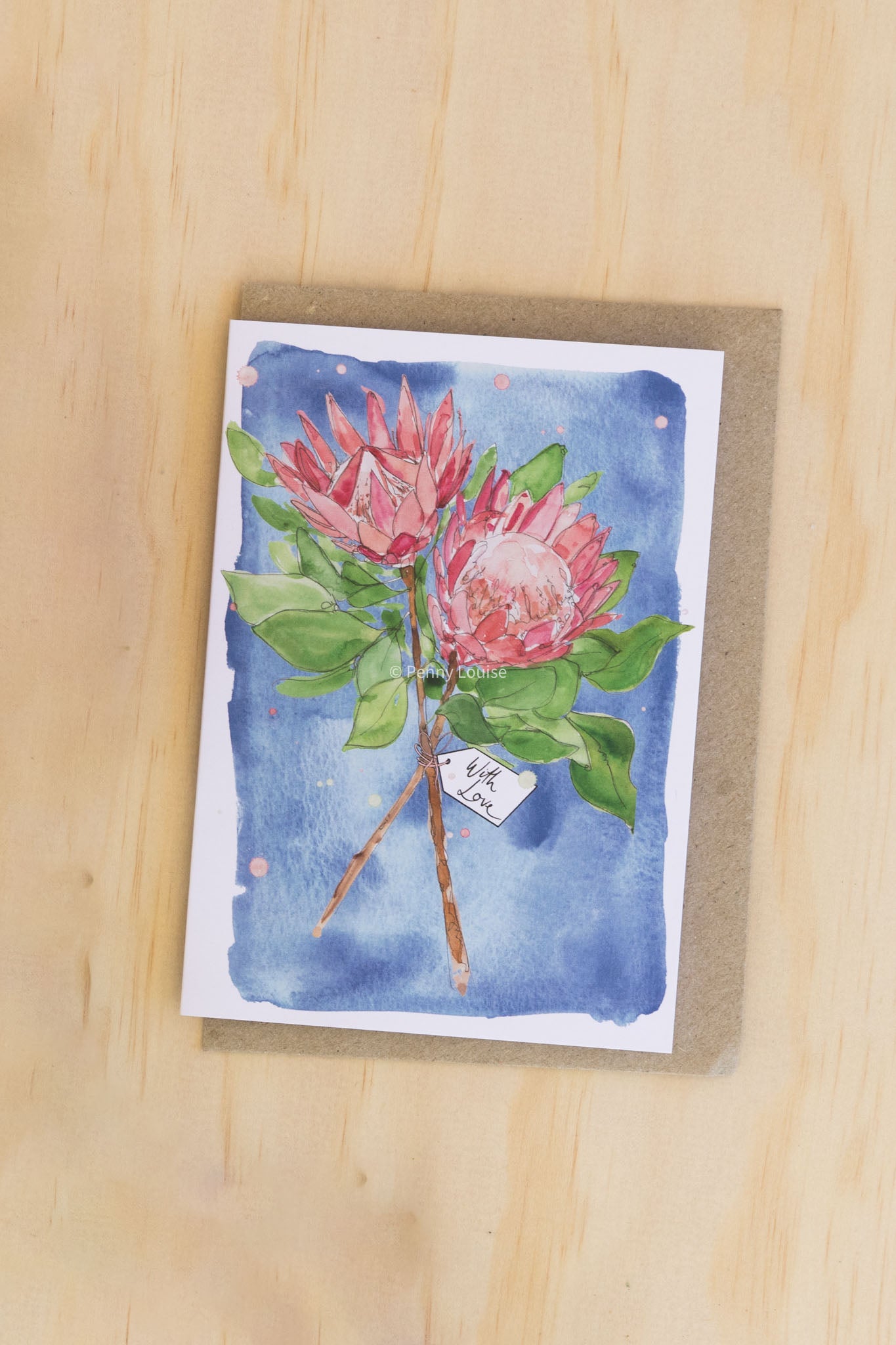 'With love' - Greeting card