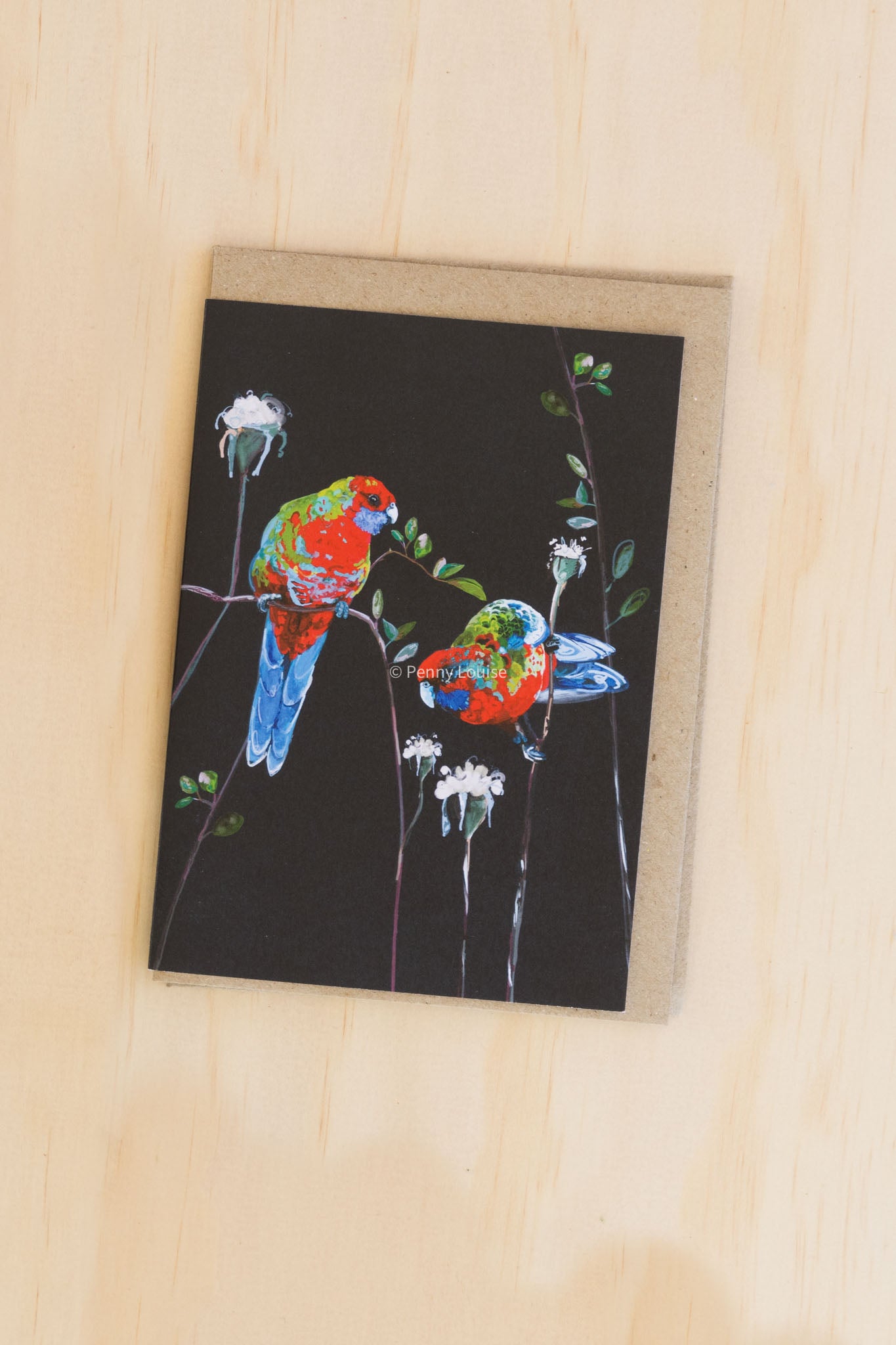 'Double rose' - Greeting card