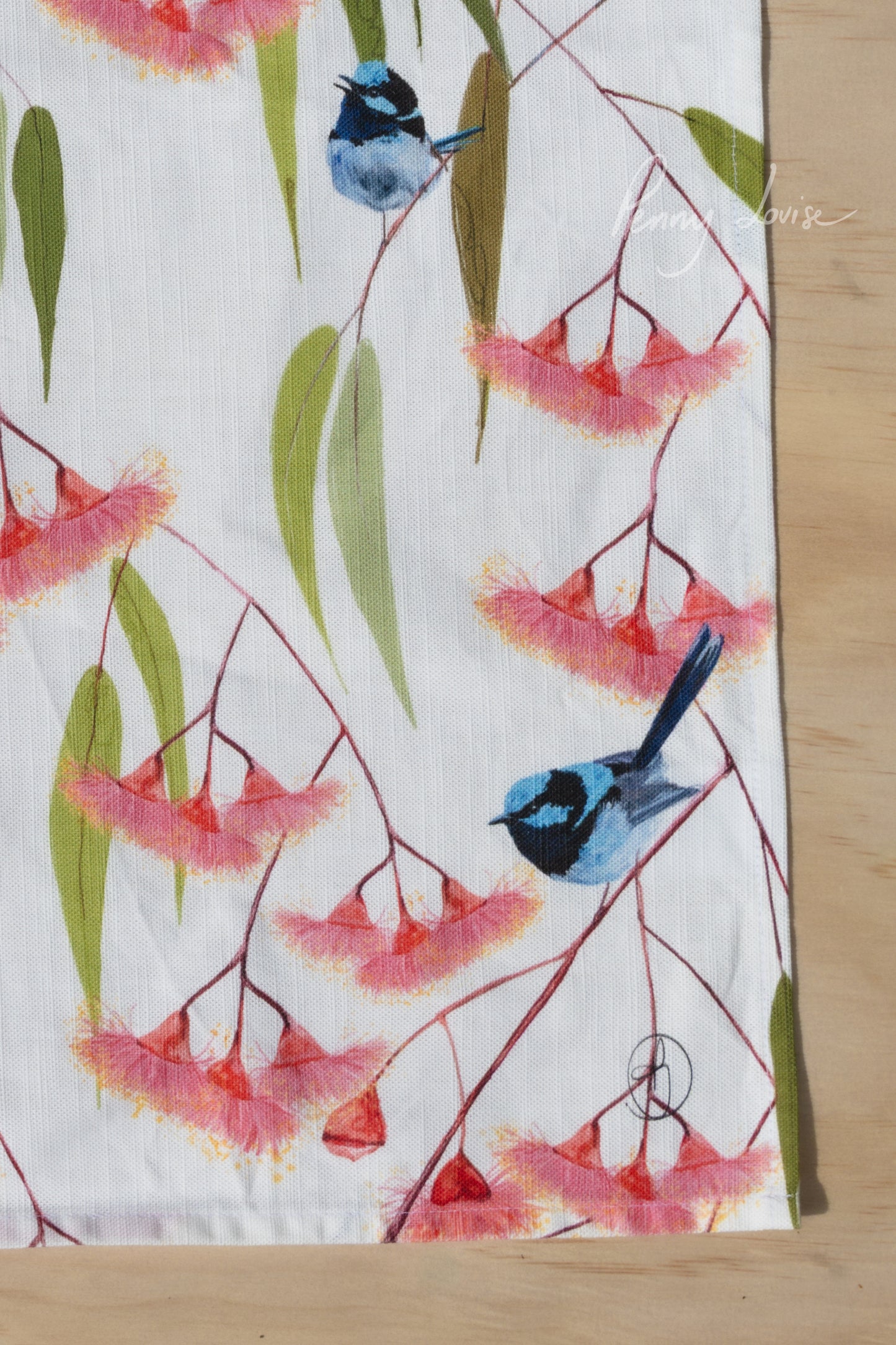 'Wren Dance' - Tea Towel