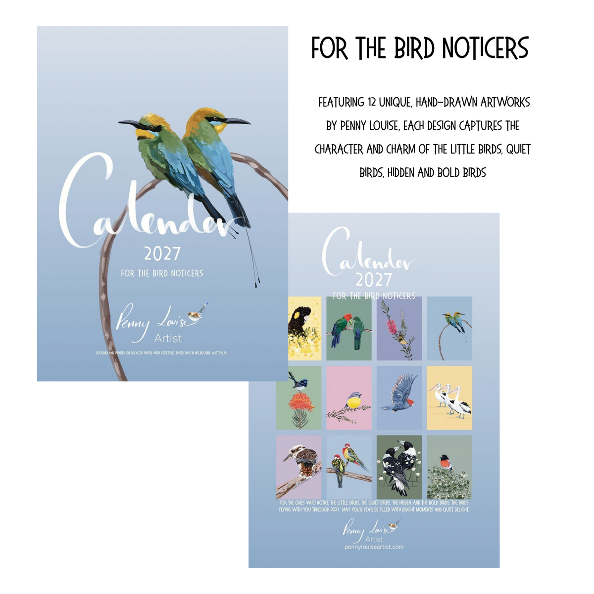 2027 Australian Bird Art Calendar