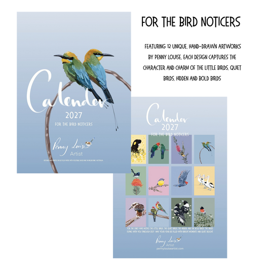 2027 Australian Bird Art Calendar