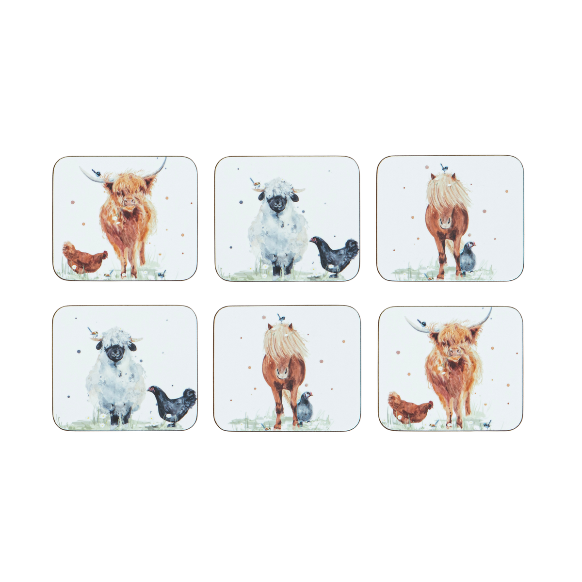 Paddock Pals Assorted 6 pack Coaster