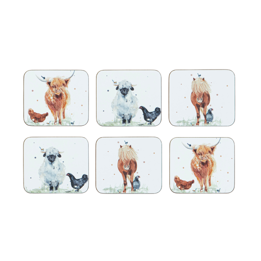 Paddock Pals Assorted 6 pack Coaster
