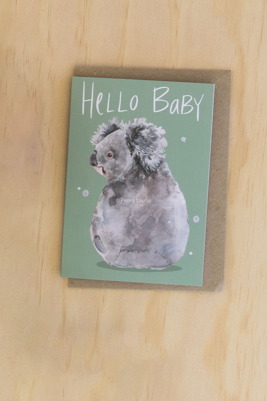 'Hello Baby' - Greeting card