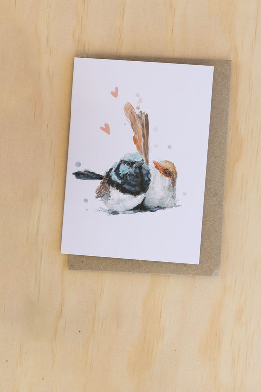 'Wren love' - Greeting card