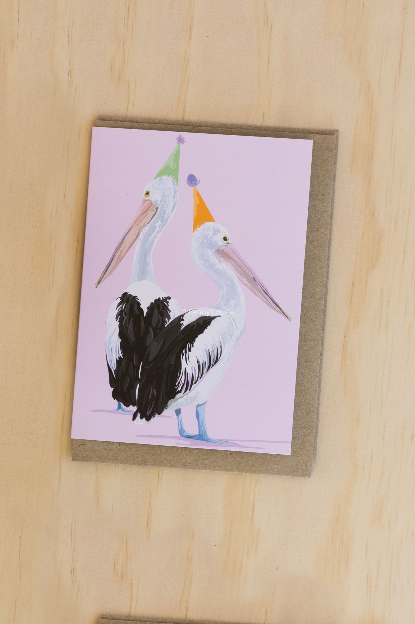 'Peli-can't wait to Celebrate' - Greeting card