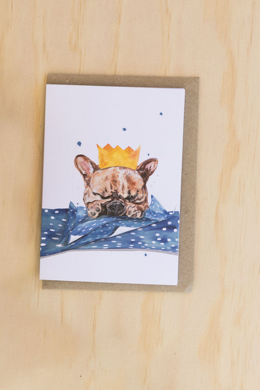 'Party hats and pups' - Greeting card