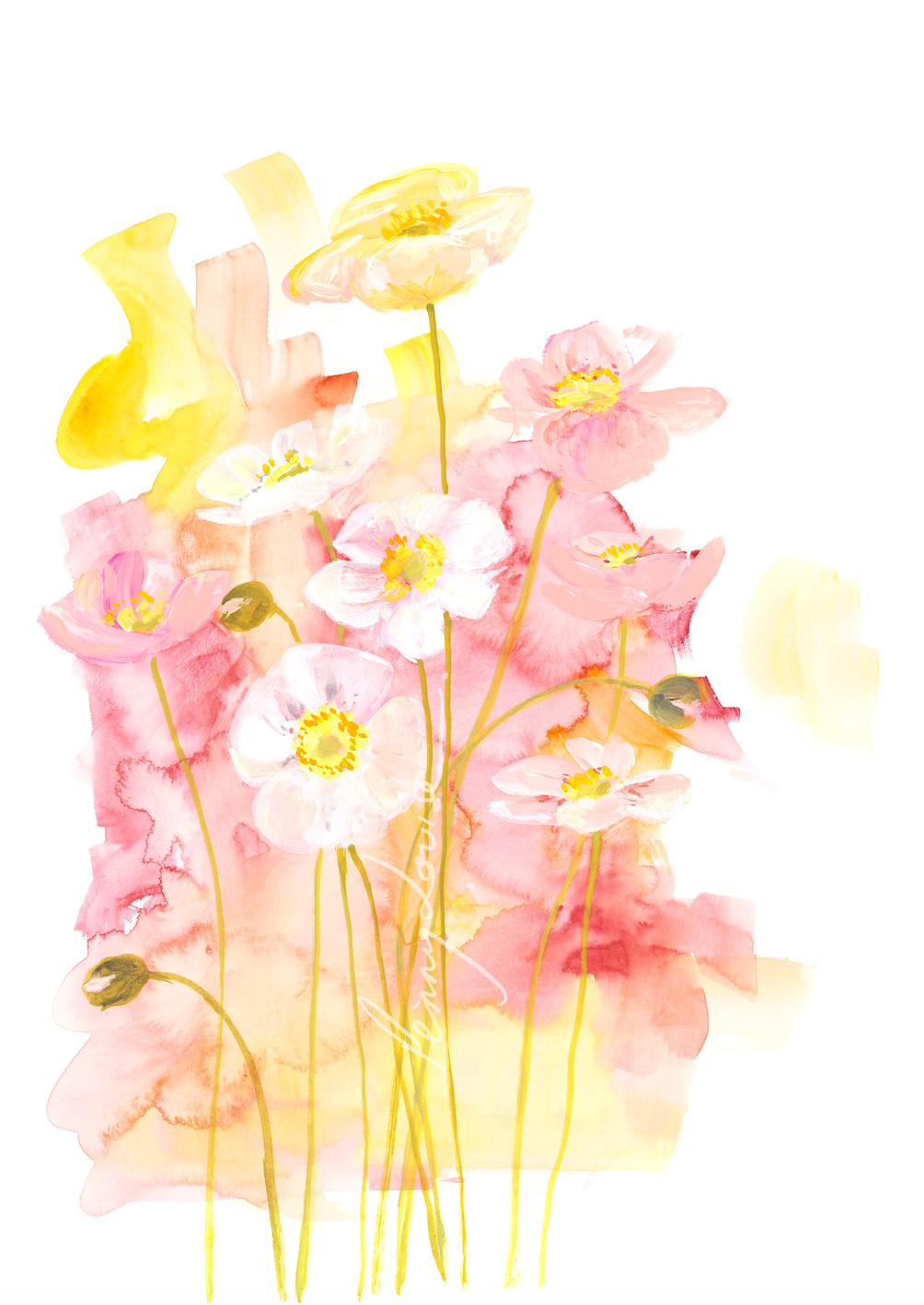 'Spring Poppies' - Poppy - Fine Art Print - Paper