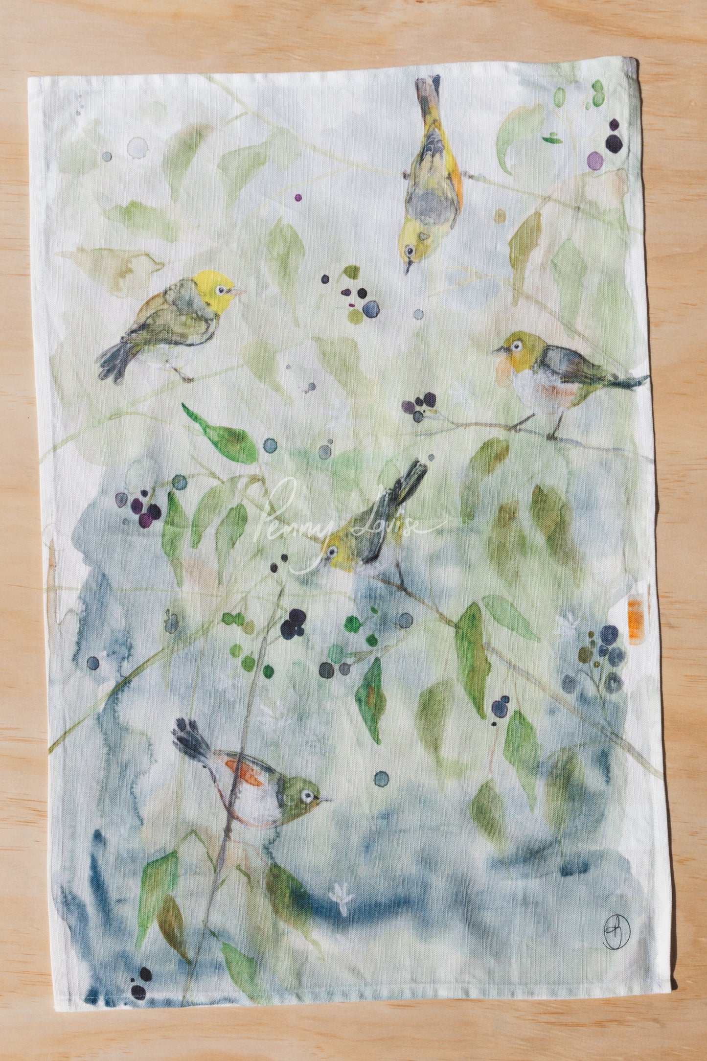 'Silver Eyes' - Tea Towel