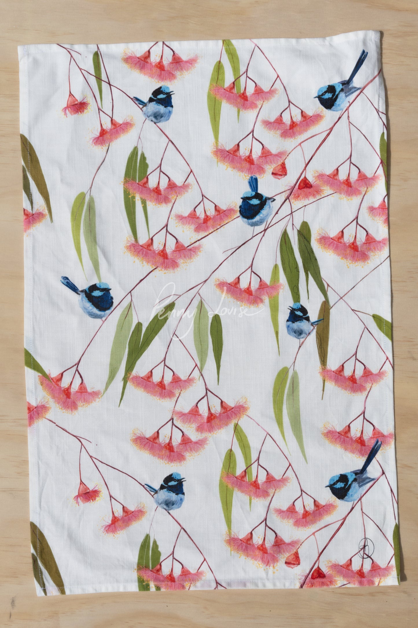 'Wren Dance' - Tea Towel